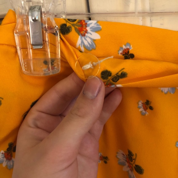 LOFT Floral Wrap Skirt - Picture 6 of 9